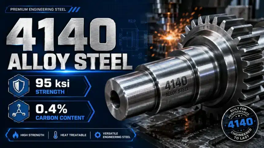 4140 Alloy Steel (95 ksi Strength, 0.4% Carbon Content)