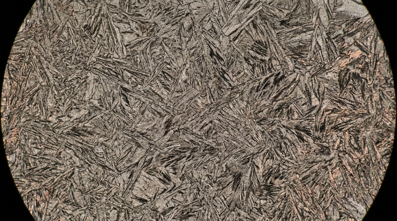 4340 alloy steel hardened cross section microstructure