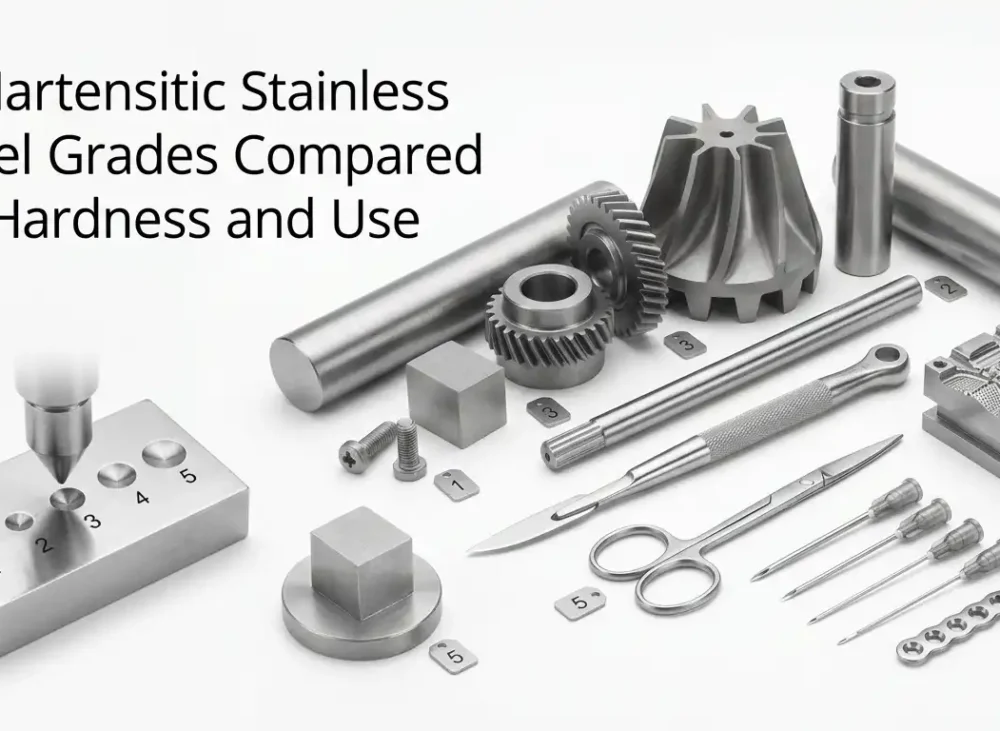 5 Martensitic Stainless Steel Grades Compared by Hardness and Use