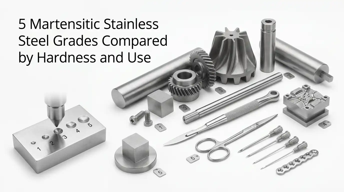 5 Martensitic Stainless Steel Grades Compared by Hardness and Use