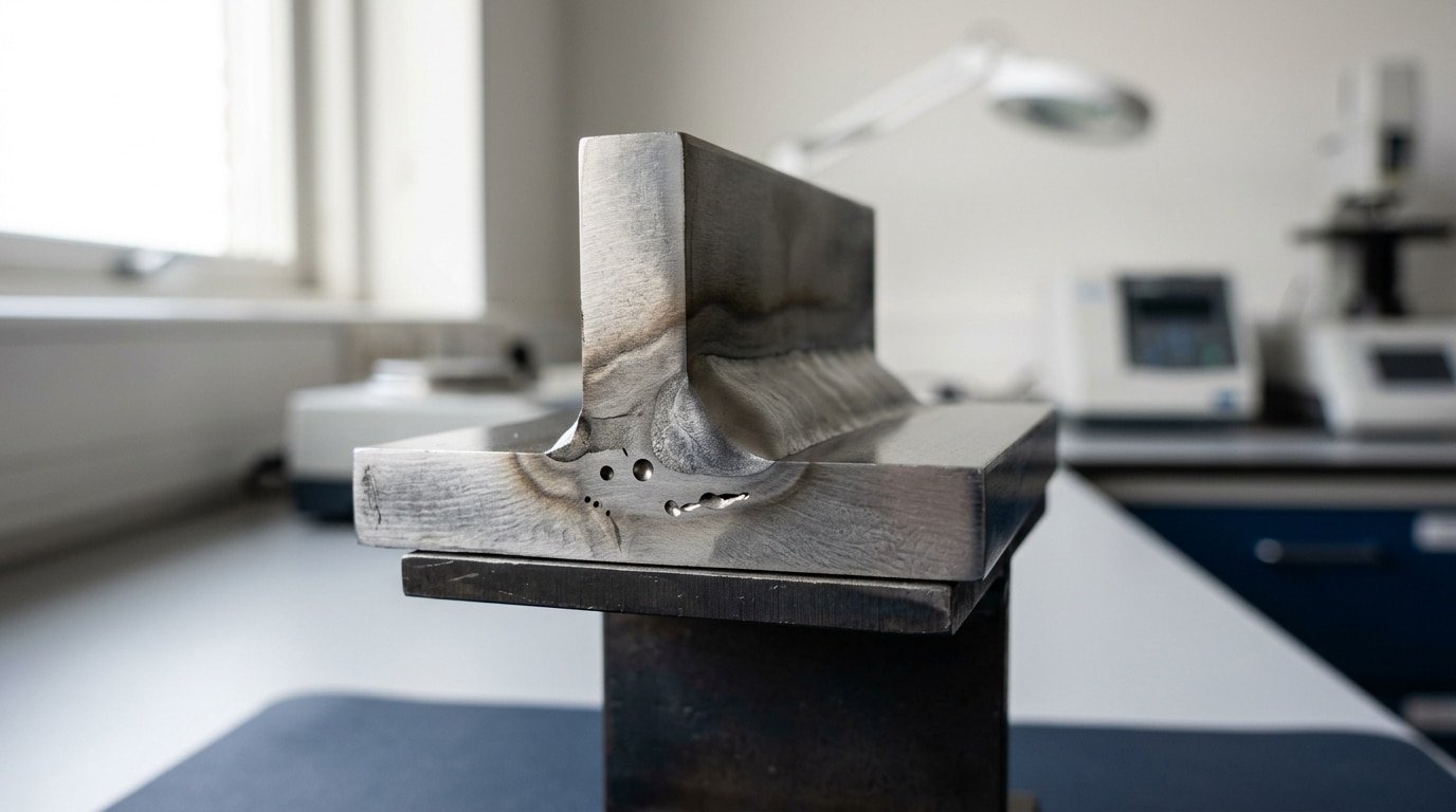 how are weld porosity formed cross-section showing gas bubble entrapment in solidified weld metal