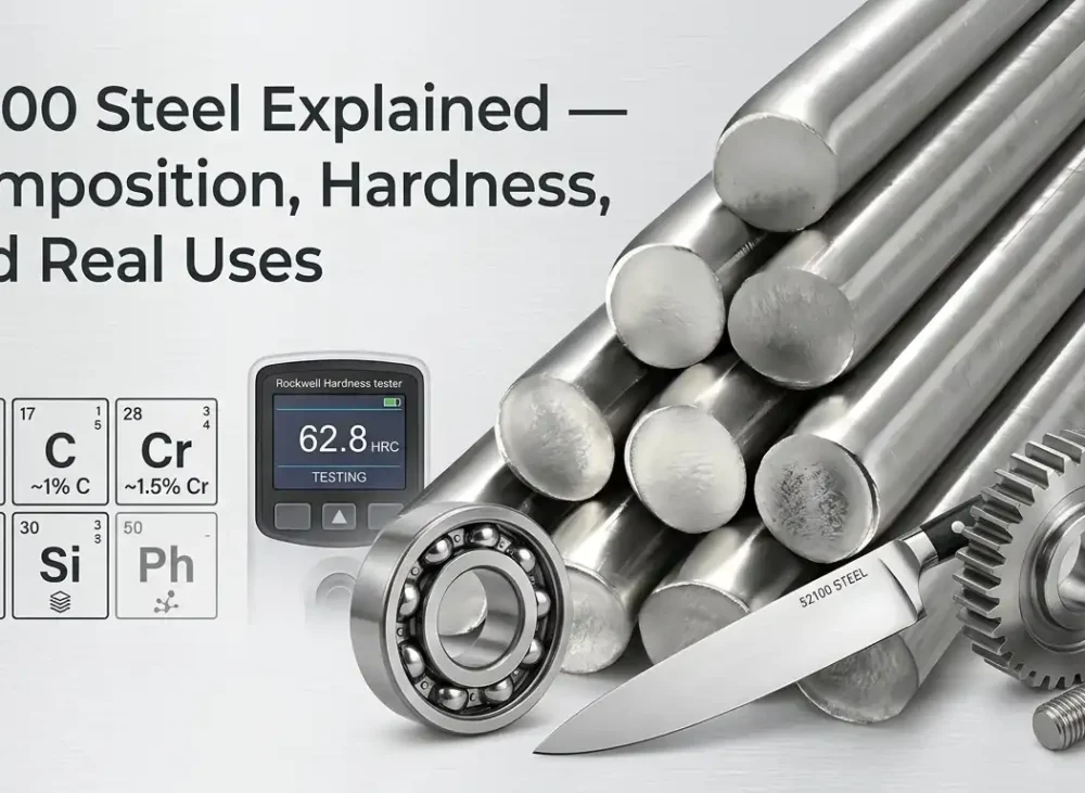 52100 Steel Explained — Composition, Hardness, and Real Uses