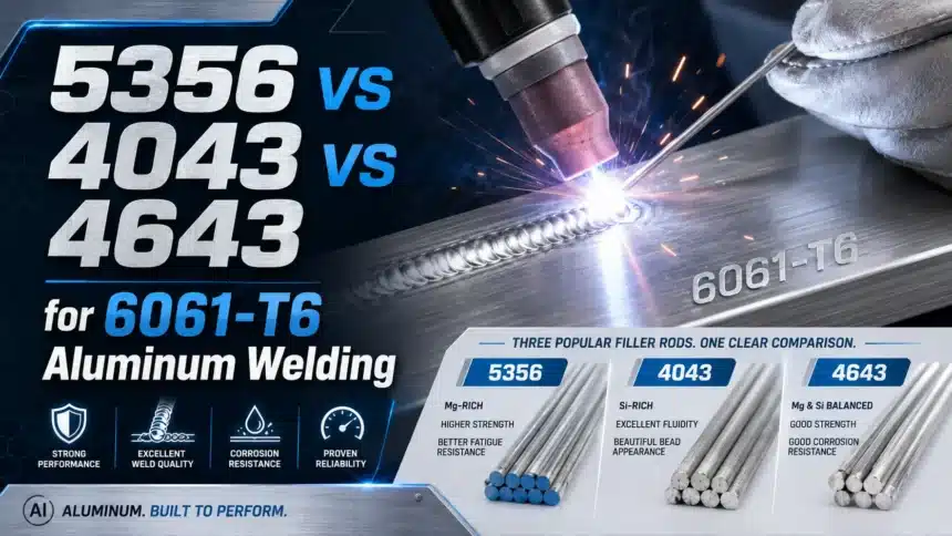 5356 vs 4043 vs 4643 for 6061-T6 Aluminum Welding