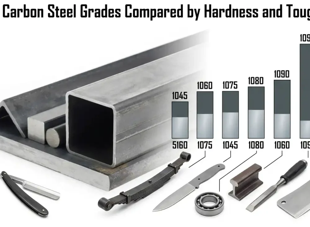 7 High Carbon Steel Grades Compared by Hardness and Toughness