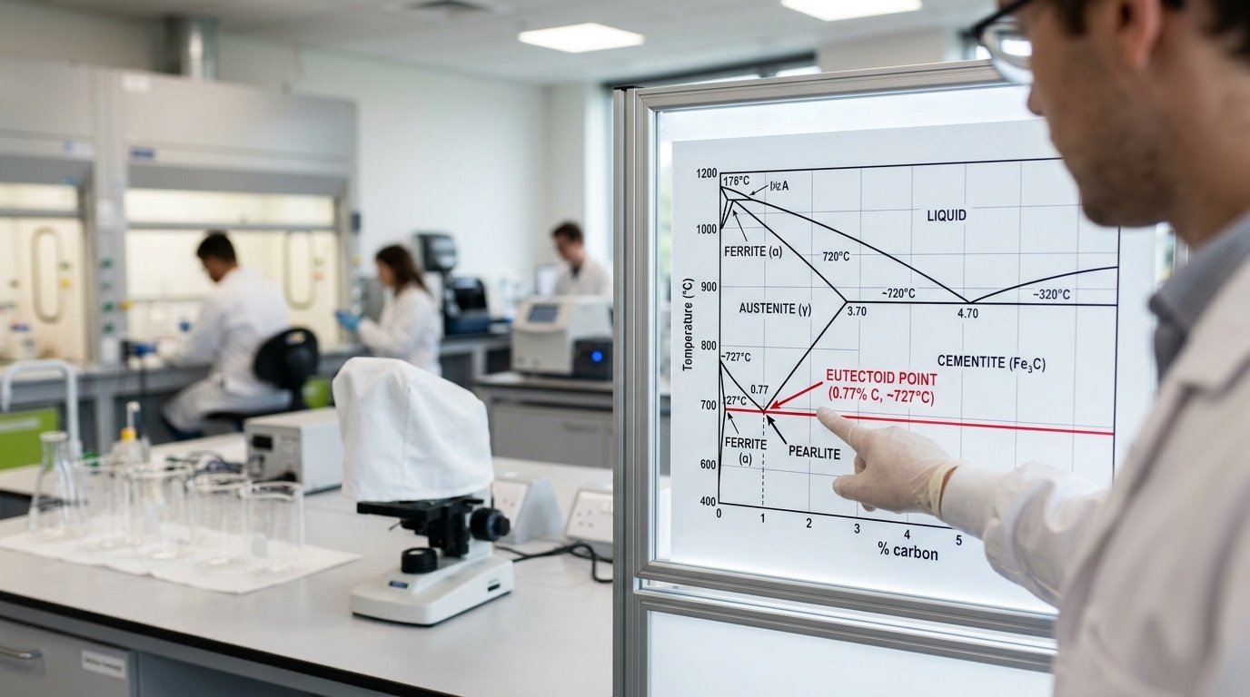 high carbon steel eutectoid point phase diagram
