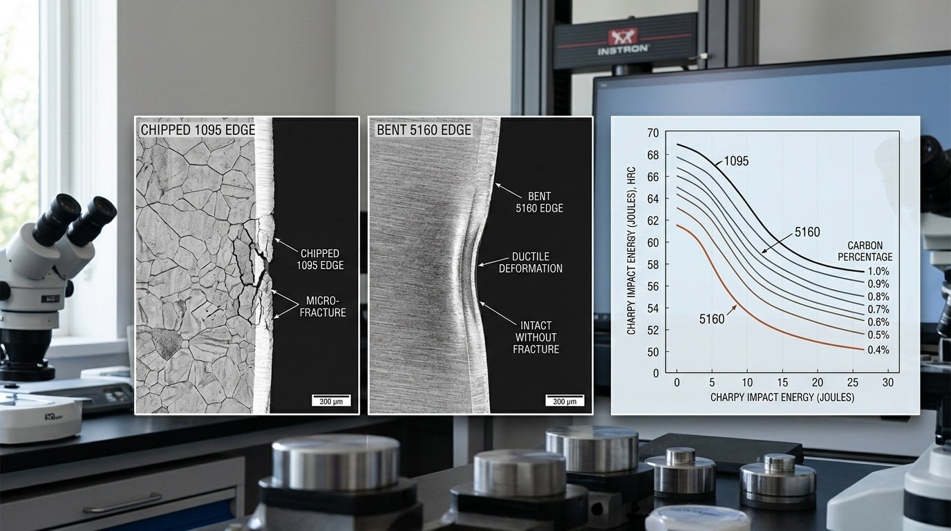 high carbon steel hardness vs toughness chart