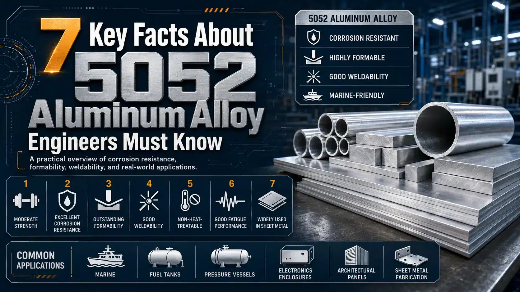 7 Key Facts About 5052 Aluminum Alloy Engineers Must Know