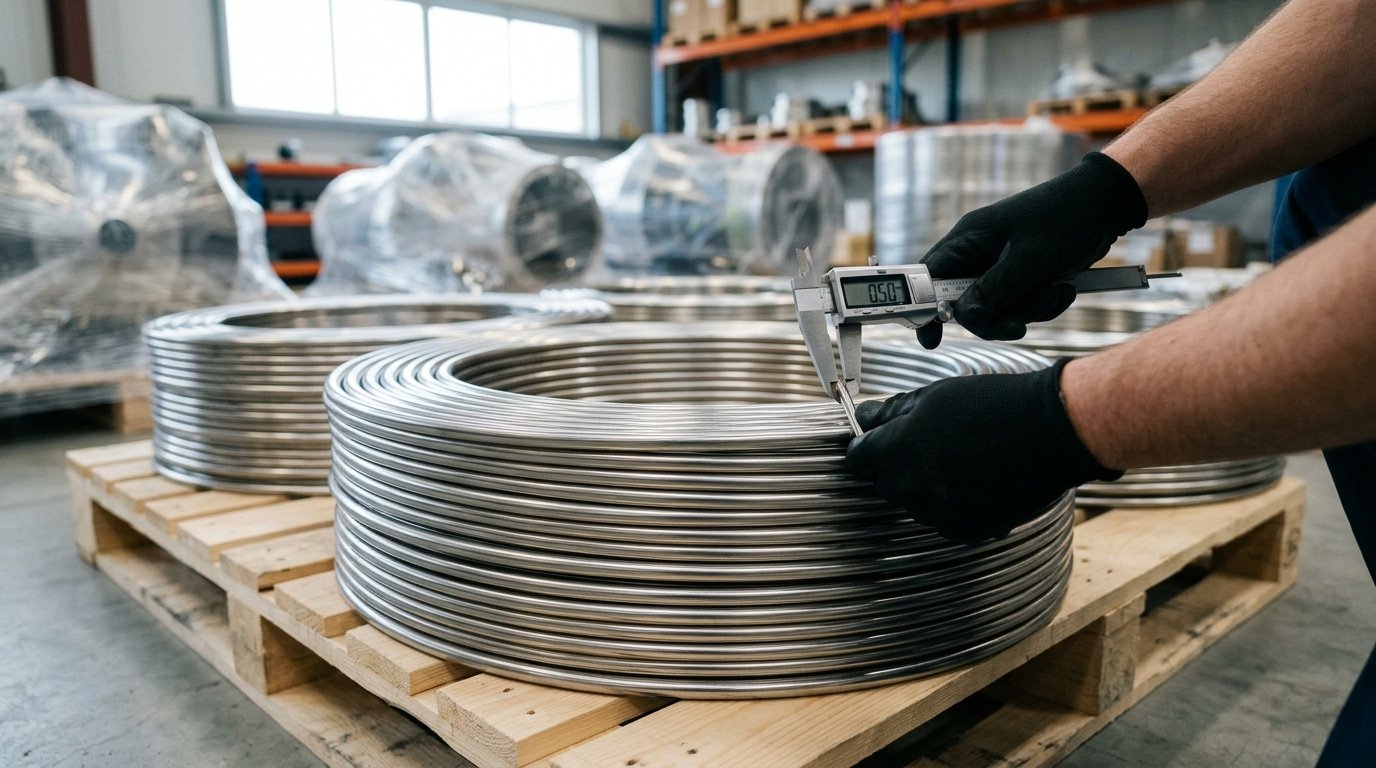 Ti-3Al-2.5V Grade 9 seamless titanium tubing for aerospace hydraulic applications