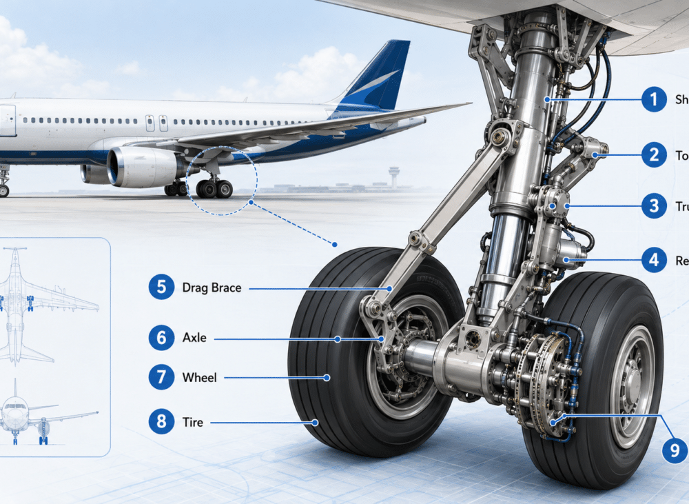 9 Essential Aircraft Landing Gear Components You Must Know