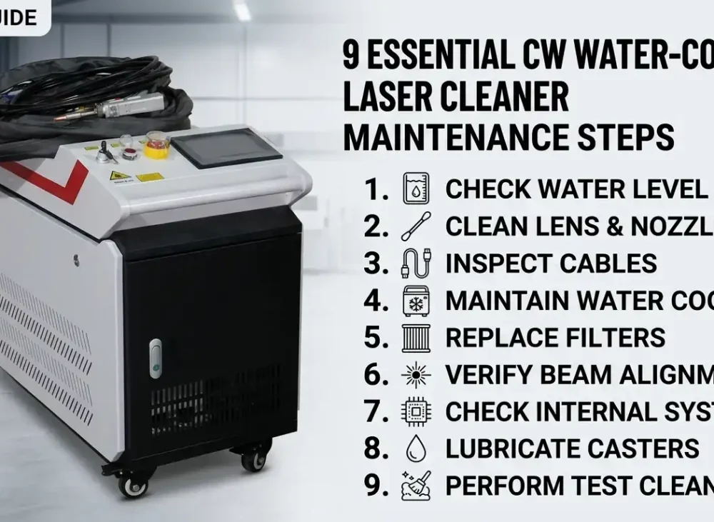 9 Essential CW Water-Cooled Laser Cleaner Maintenance Steps