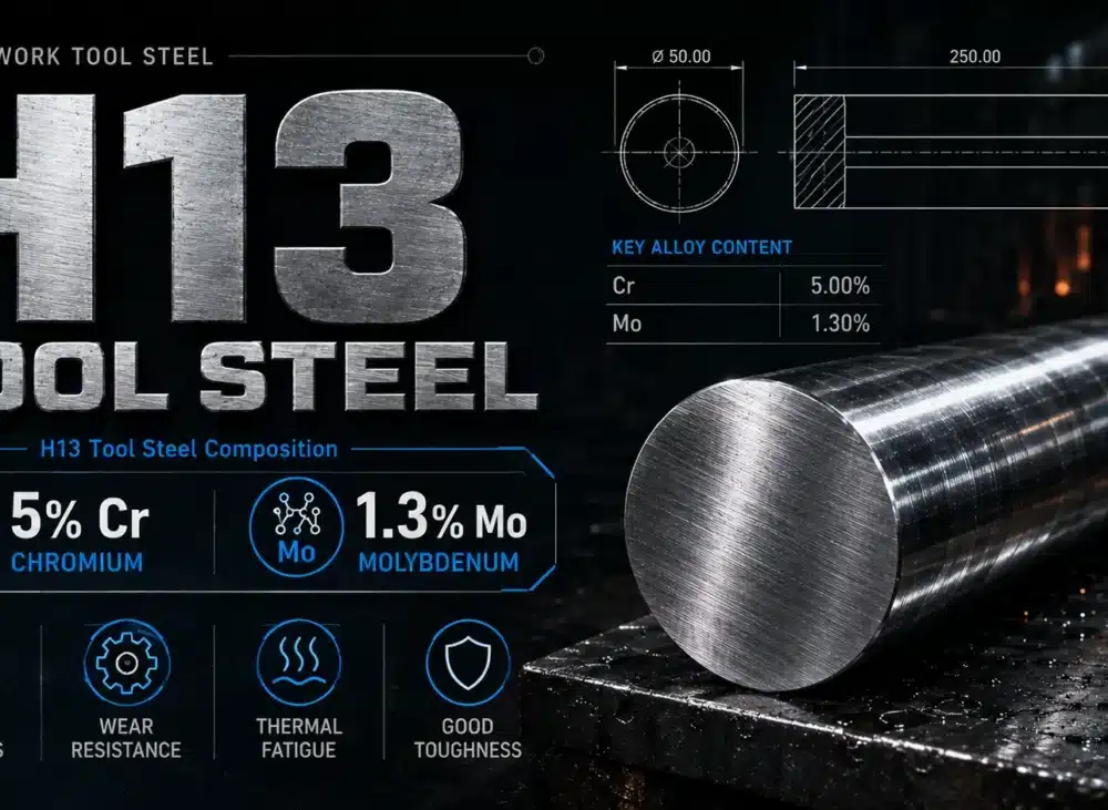 H13 Tool Steel 5% Cr 1.3% Mo Composition