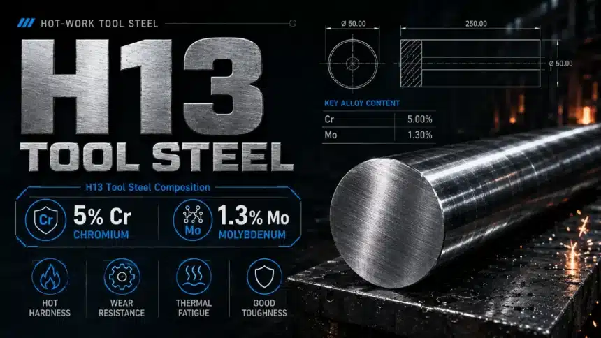 H13 Tool Steel 5% Cr 1.3% Mo Composition