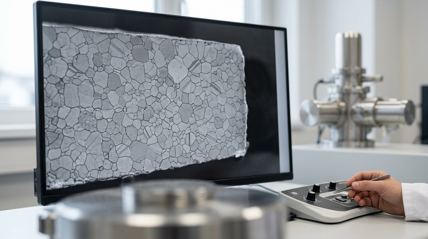 Hastelloy C-22 microstructure showing Ni-Cr-Mo-W matrix corrosion resistance