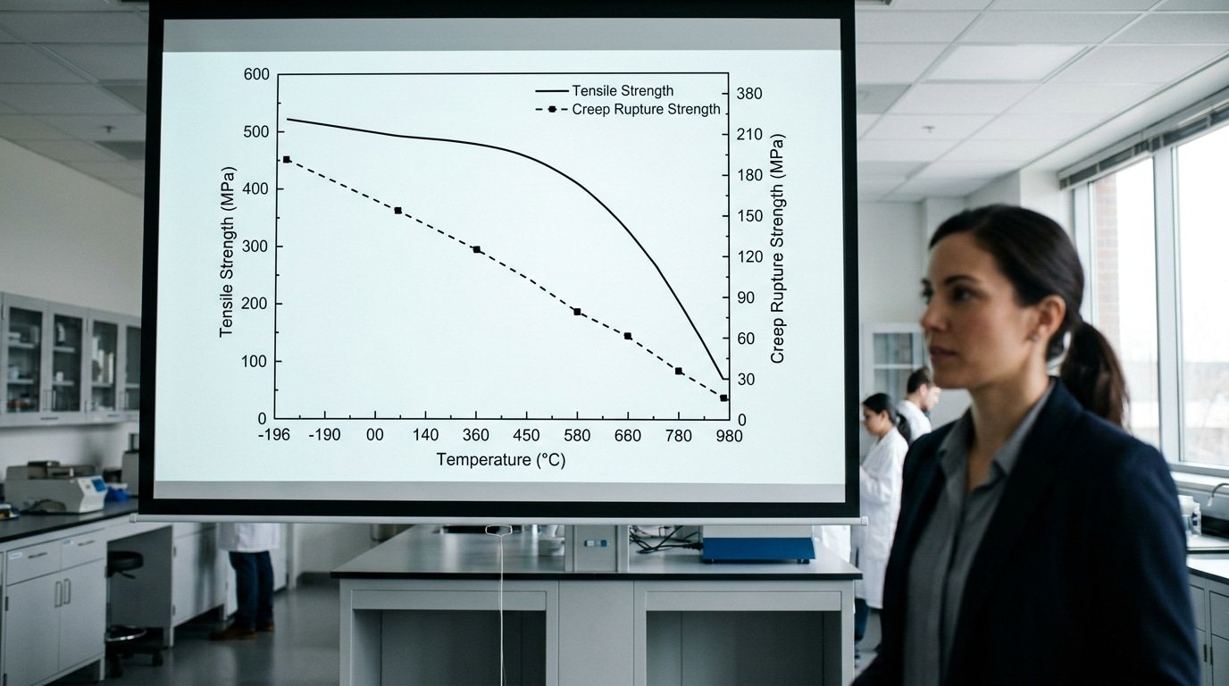 Inconel 625 mechanical properties versus temperature chart