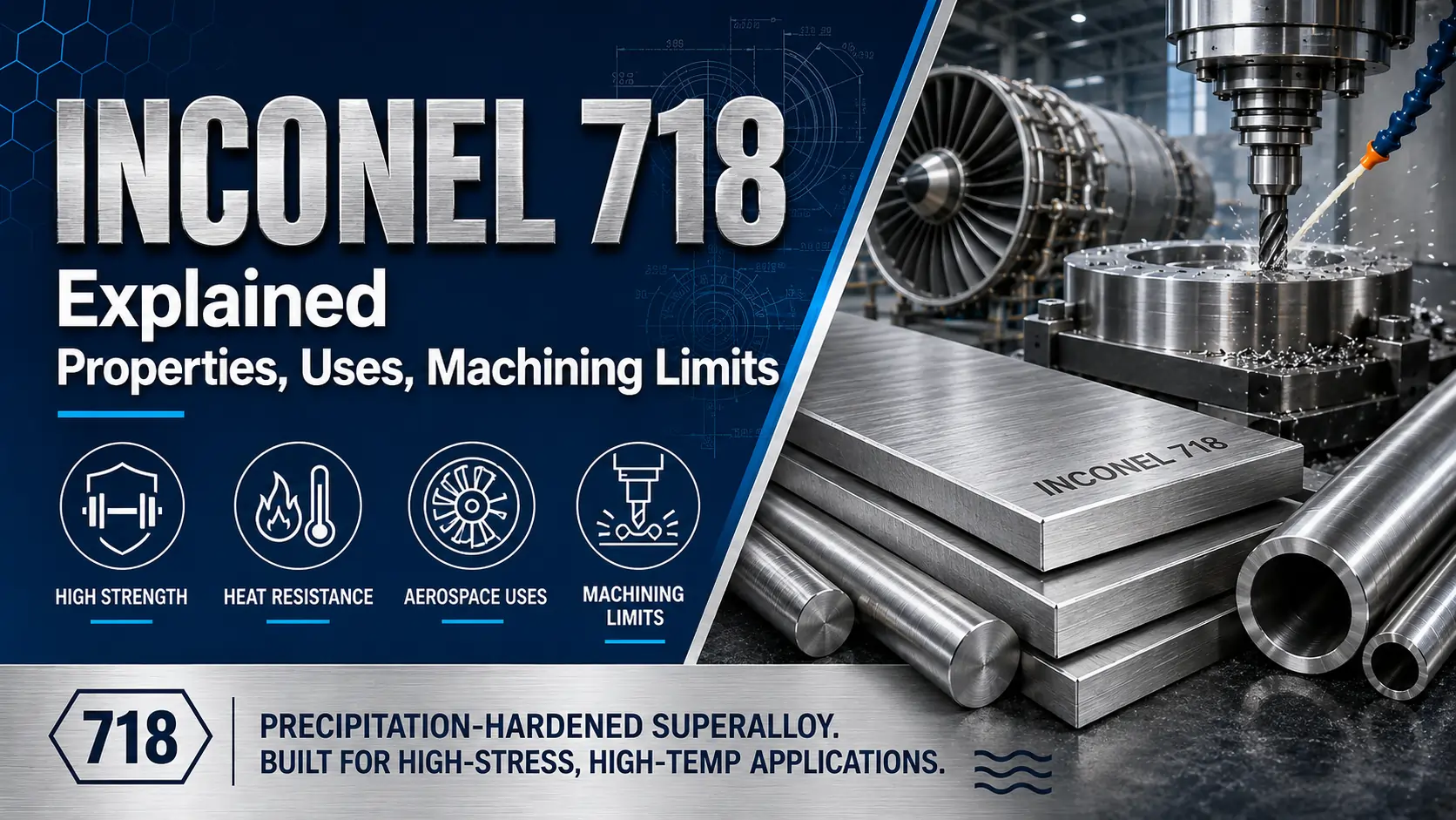 Inconel 718 Explained Properties, Uses, Machining Limits