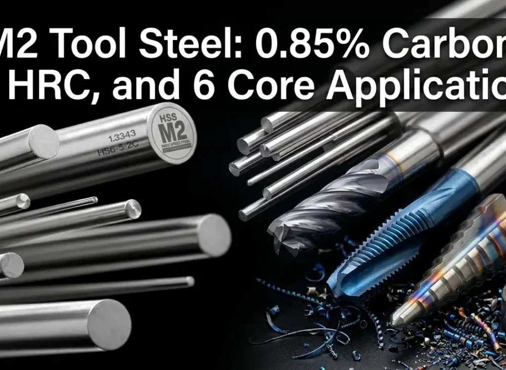 M2 Tool Steel 0.85% Carbon, 65 HRC, and 6 Core Applications