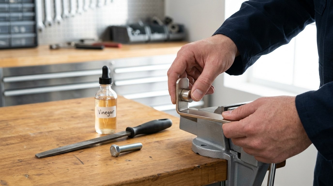 Magnet and DIY tests identifying nickel plated steel parts