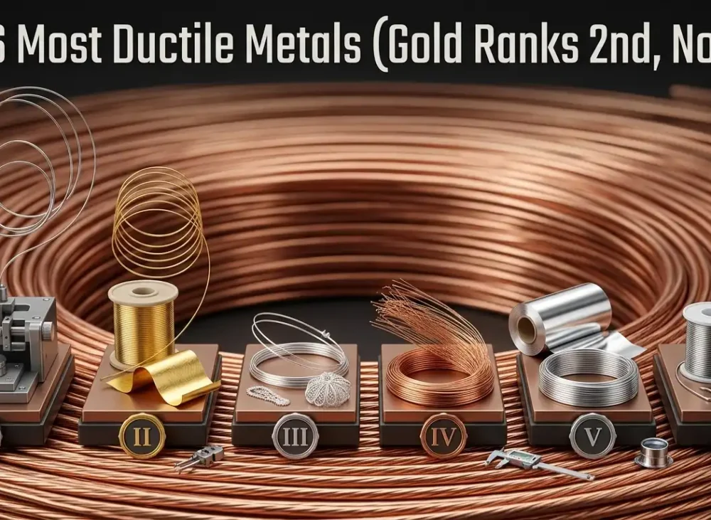 The 6 Most Ductile Metals (Gold Ranks 2nd, Not 1st)