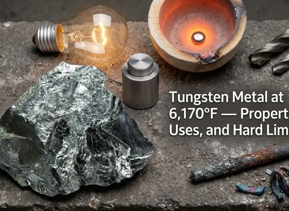 Tungsten Metal at 6,170°F — Properties, Uses, and Hard Limits