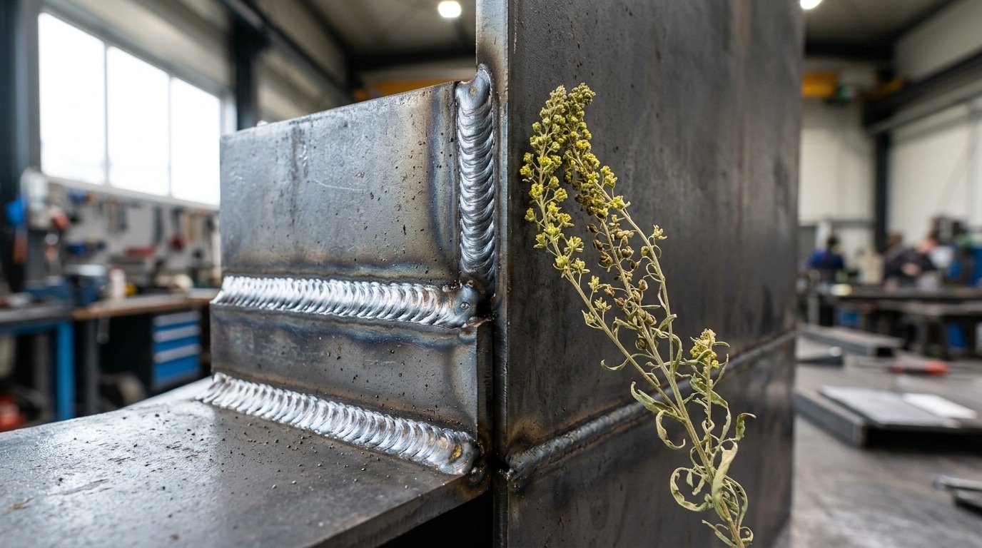 weld definition as noun showing metal joint and Reseda luteola dye plant
