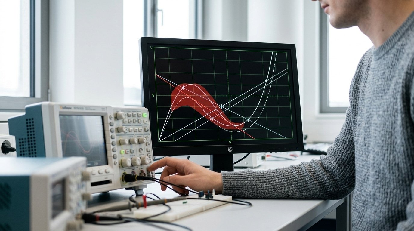 Ayrton equation arc voltage curves showing negative incremental resistance for welding and breaker arcs