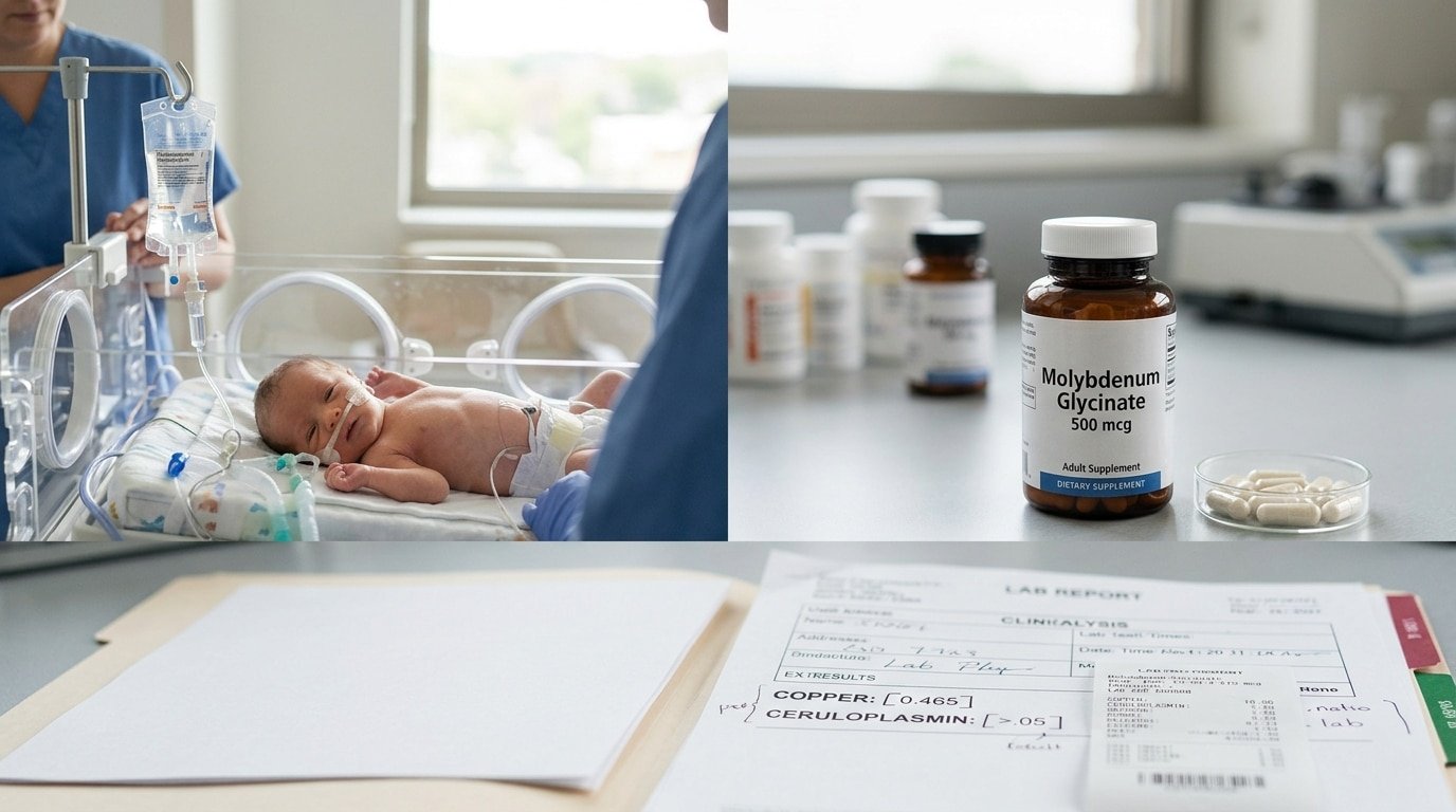 Molybdenum deficiency treatment and SIBO supplement dosing comparison