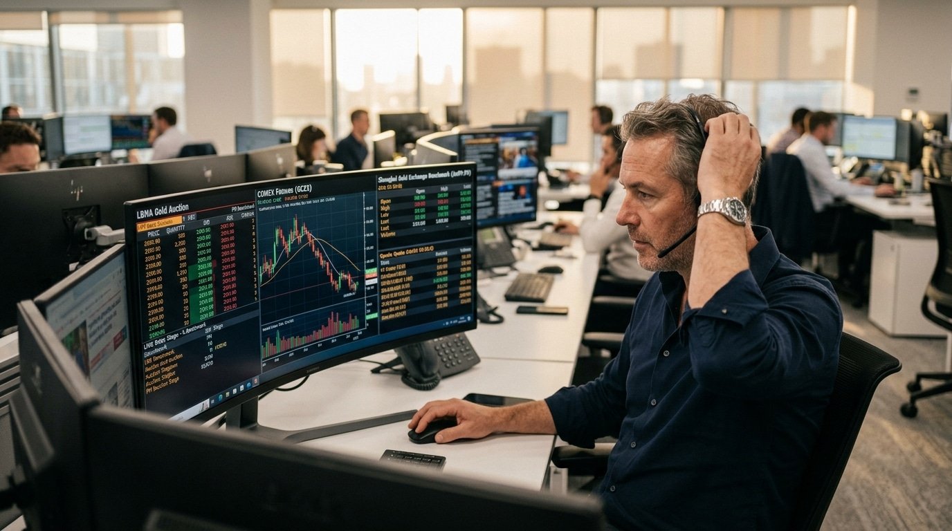 Precious metals spot price benchmarks across LBMA COMEX and Shanghai Gold Exchange