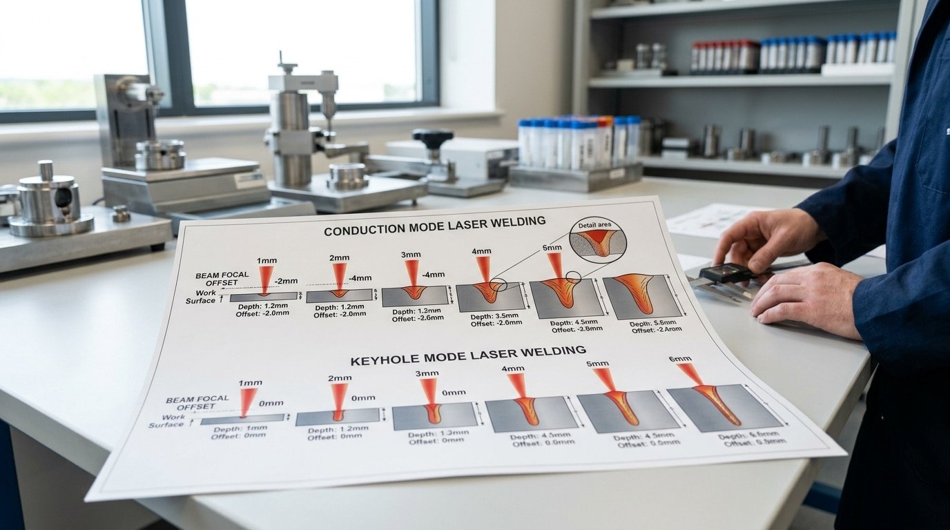 aluminum laser welding power speed and focus settings by thickness chart