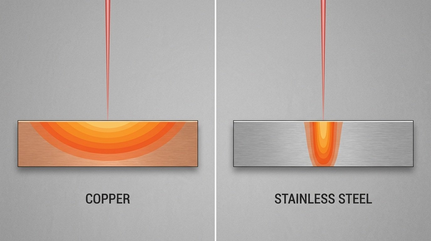 thermal conductivity and diffusivity effect on laser welding penetration depth