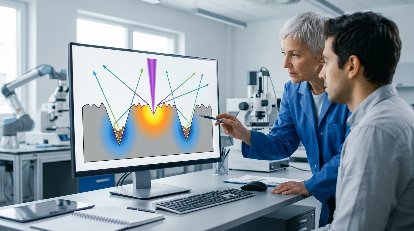 How surface roughness affects laser cleaning efficiency through peak and valley ablation threshold