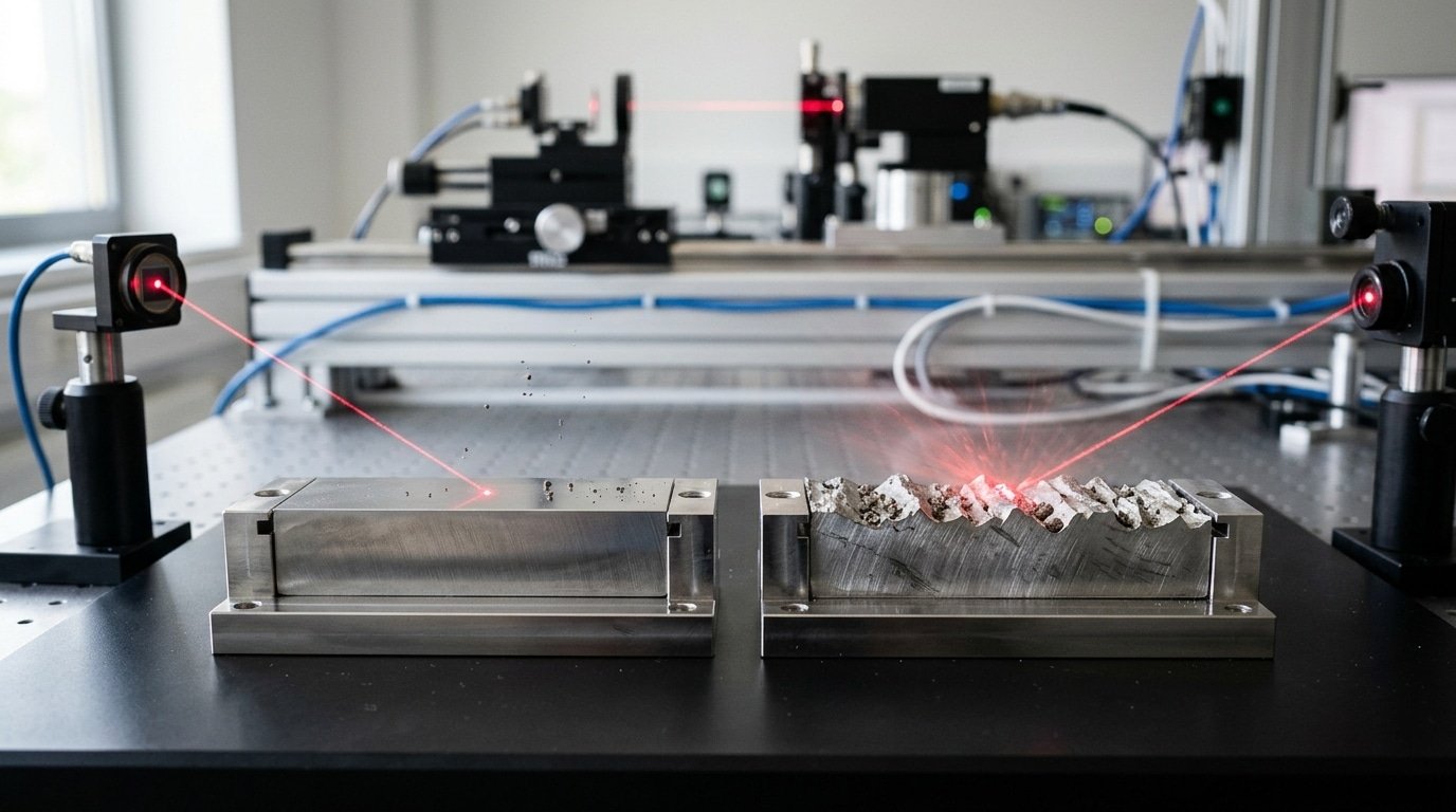 How surface roughness affects laser cleaning efficiency diagram