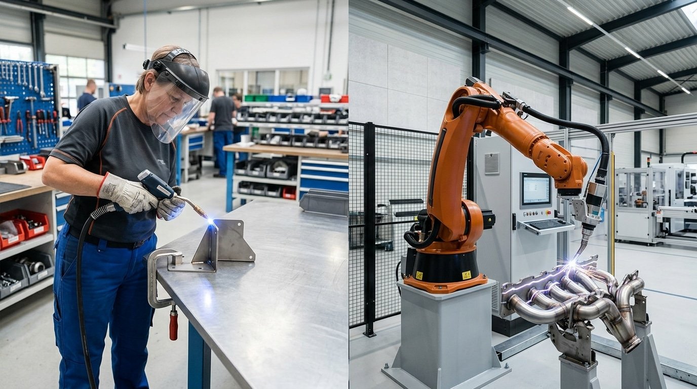 handheld vs robot laser welding machine manufacturer systems compared