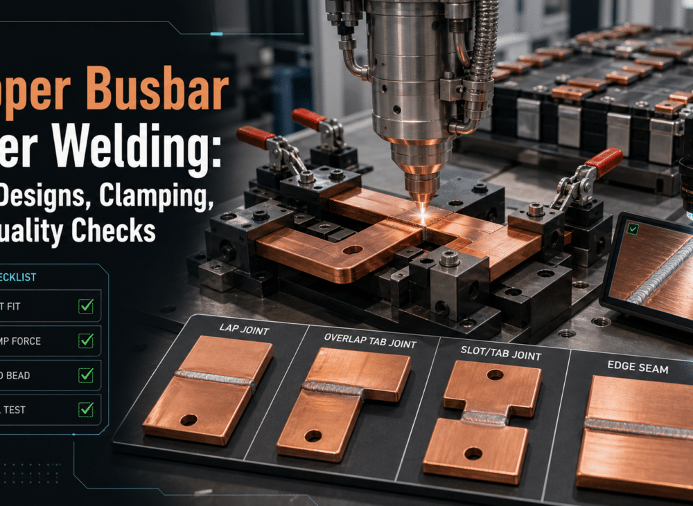 Copper Busbar Laser Welding: Joint Designs, Clamping, and Quality Checks