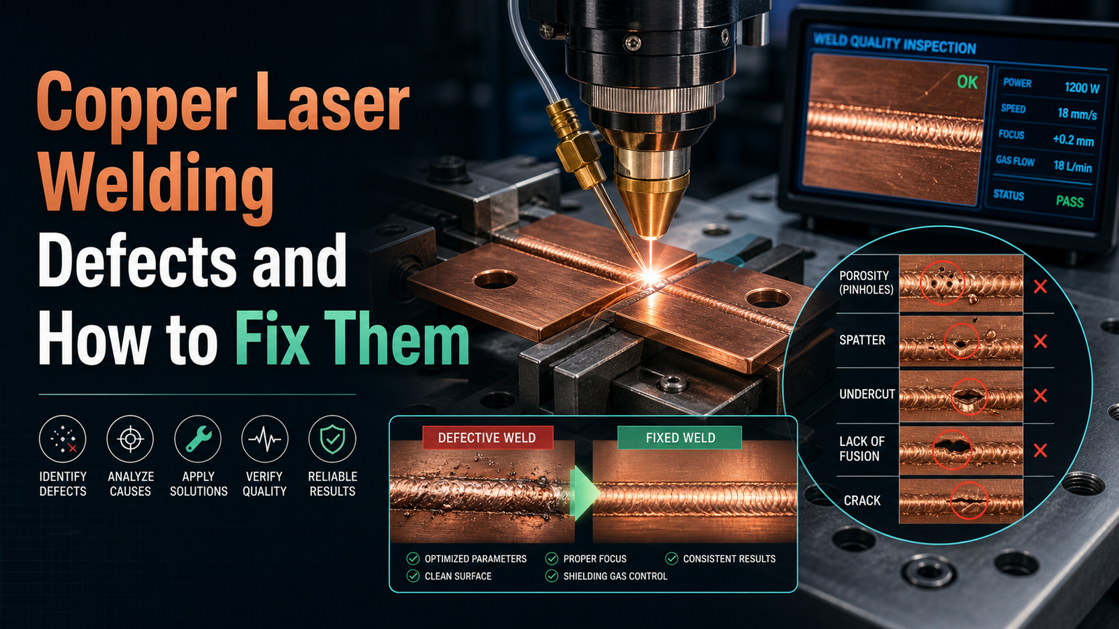 Copper Laser Welding Defects and How to Fix Them