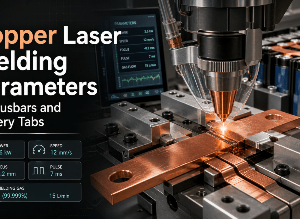 Copper Laser Welding Parameters for Busbars and Battery Tabs